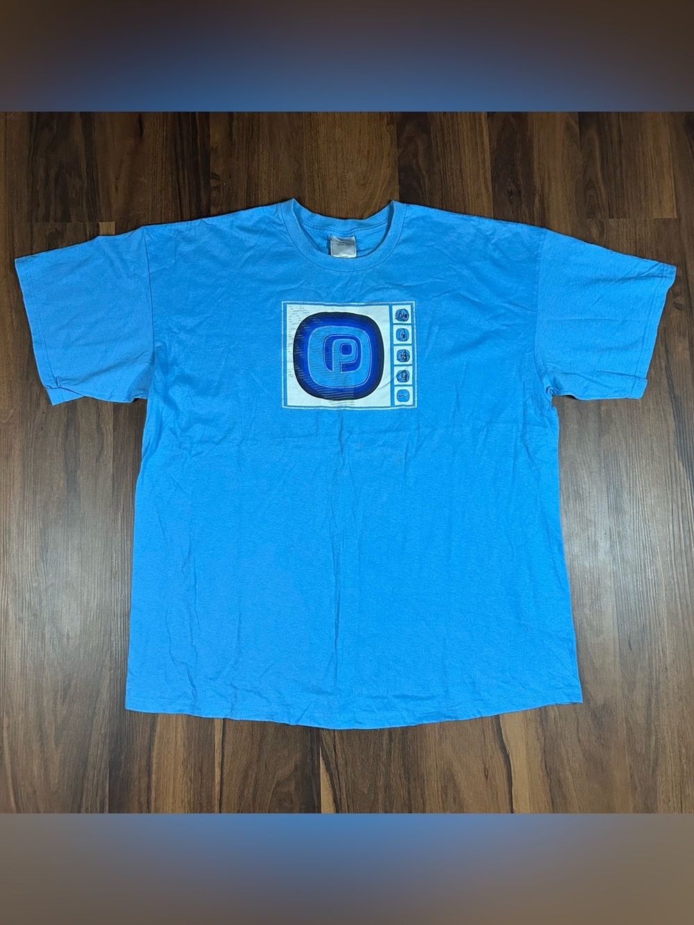 Vintage Y2K Nike Blue Graphic Crewneck Tee